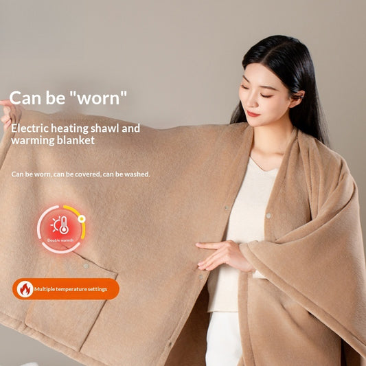 Electric Heated Shawl USB Outdoor Camping Sleeping Pad Body-Warming Heating Blanket